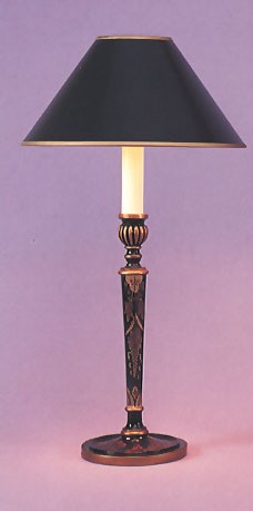 Japanned Chinoiserie Hand Painted Table Lamp