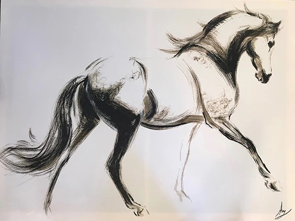 White Horse Painting