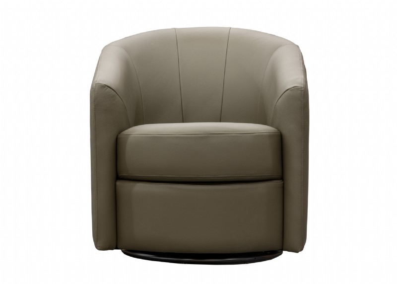 Swivel Glider Leather Chair