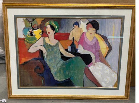 In the Lounge Framed Print by Tarkay