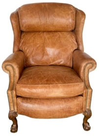 Cognac Leather Recliner