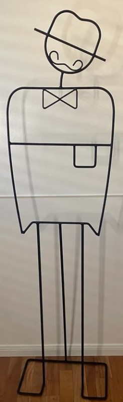 Postmodern Iron Brian Kane Style Valet Stand