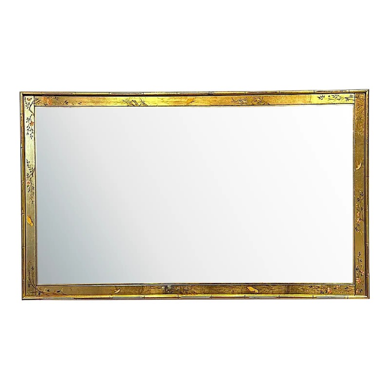 Hand Painted La Barge Eglomise Wall Mirror