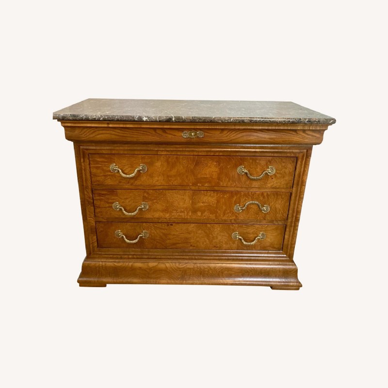 Henredon Charles X Marble Top Chest