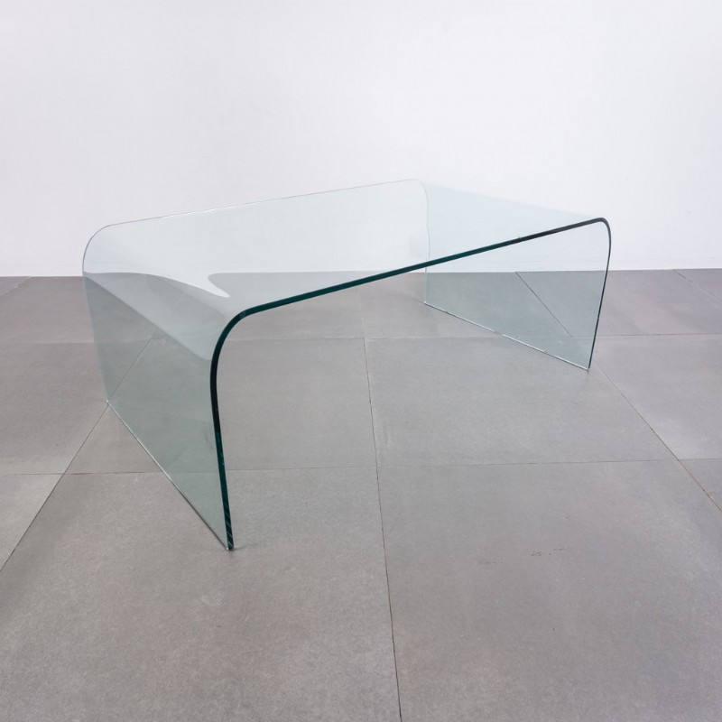 Vintage Modern Glass Cocktail Table from Fiam
