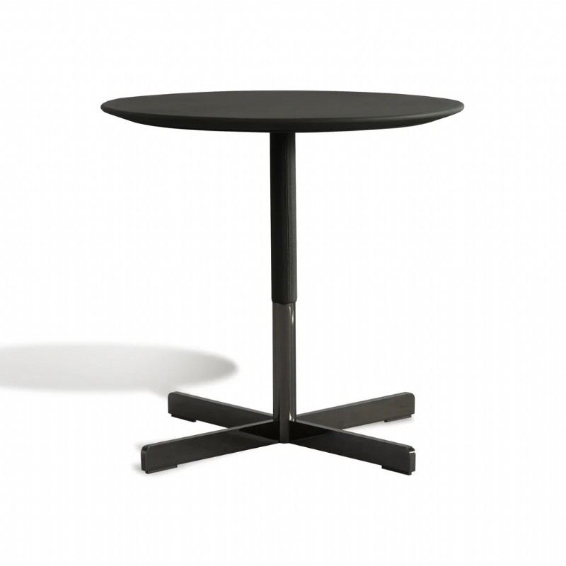 Bob Side Table in Black Leather