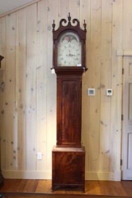 Burled Case Grandfather Clock