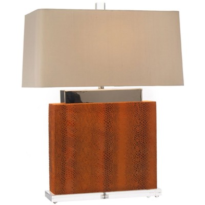 Orange Snake Skin Lamp