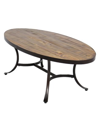 Oval Berkley Reclaimed Wood Cocktail Table