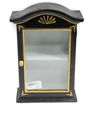 small table curio cabinet