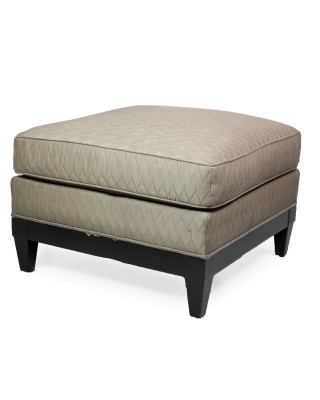 Donghia Ottoman in a Taupe Fabric