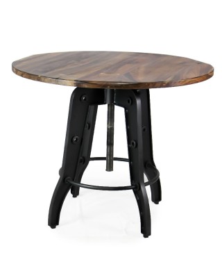 ADJUSTABLE RUSTIC BISTRO TABLE