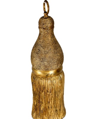 Small Wooden Gold Tassle