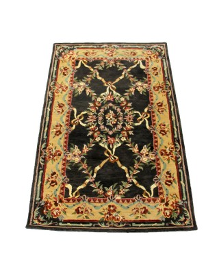 Heavenly Treasures New Age Black Gold Rug