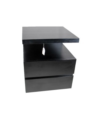 Black Lacquered Nightstand