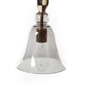 Courtly Small Bell Pendant Lamp - Grey