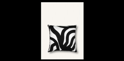 Joonas upholstery pillow cover white & black