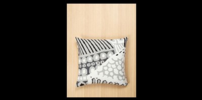 Kumiseva jacquard pillow cover-coffee,white black