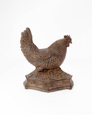 Cast Iron Rooster Door Stop