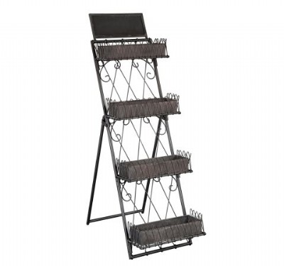 Marketplace Tiered Metal Shelves