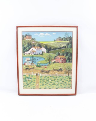 Charles Wysocki Jollly Hill Farms Print