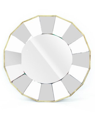 Sixteen Sided Polygonal Starburst Mirror