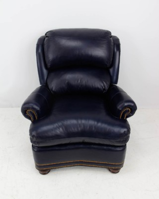 Navy High Back Recliner