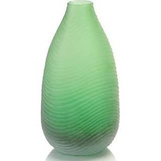 Eco Green Esquire Cut Glass Vase