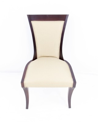 Curved Back Deco Style Side Chair