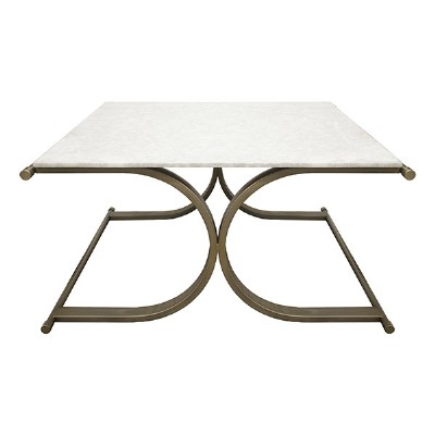 Marble top contemporary coffee table