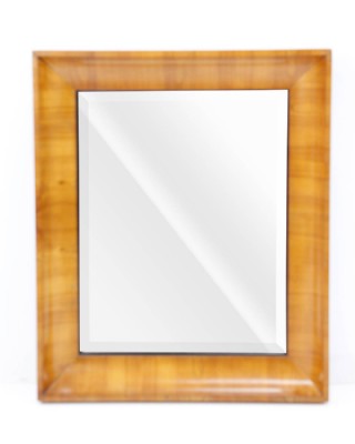 Beidermeier Cherry Wood Frame Mirror