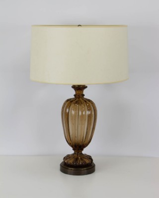 Hand Blown Glass Table Lamp