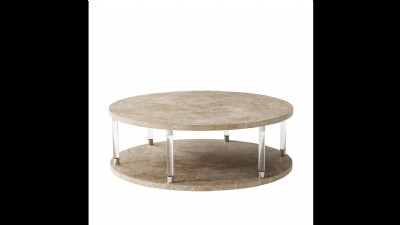 ASH VENEER ROUND COCKTAIL TABLE