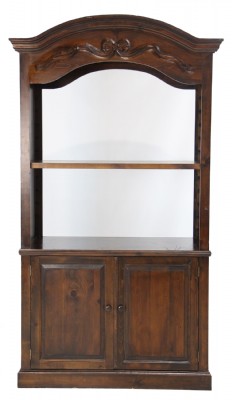 Wooden Barrel Top Storage Unit