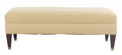 Linen Fabric Ottoman