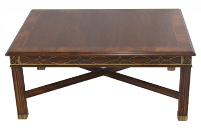 Henkel Harris Mahogany Inlaid Cocktail Table