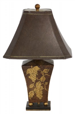 Cinnabar Tole Table Lamp