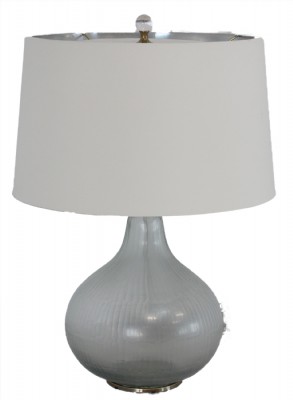 Silver Glass Gourd Shaped Table Lamp