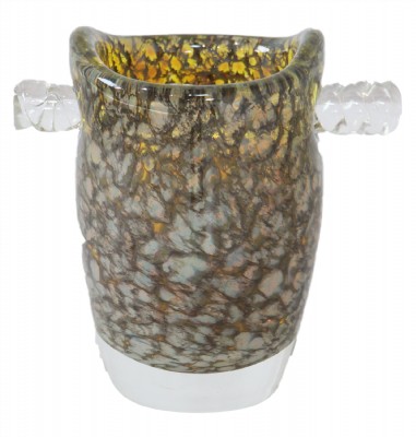 Glass Vase with Twisted Handle
