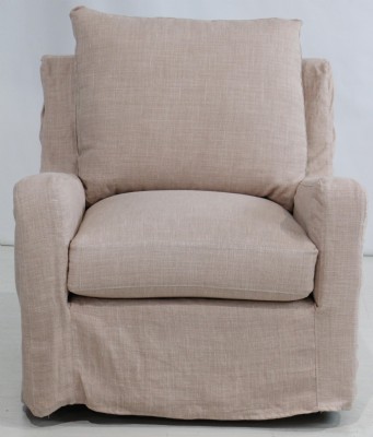 Slipcovered Swivel Glider