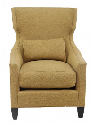 Transitional Upholstered Wing Chair
