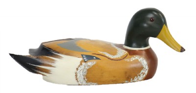Hand Carved Wooden Mallard DuckDecoy