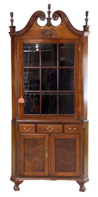 Mahogany Corner Cabinet- Antique