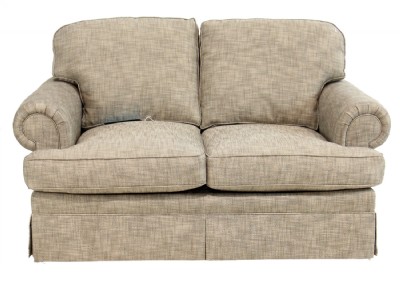 Upholstered Loveseat with Skirt