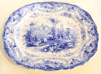 Blue & White Porcelain Tray