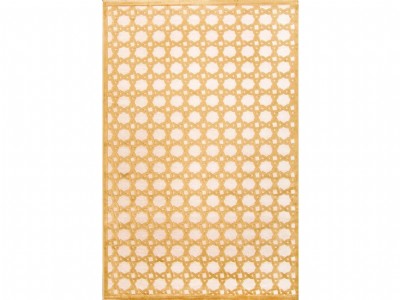 Lustrous Finish Art Silk/ Chenille Ivory/Yellow Ar