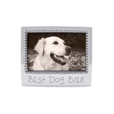 BEST DOG EVER Beaded 4x6 Frame