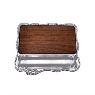 Rope Cheese Board, Dark Wood Insert NE