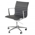 Nuevo Antonio Grey Leather Desk Chair