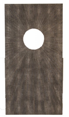 Rectangular Leather Shagreen Wall Mirror